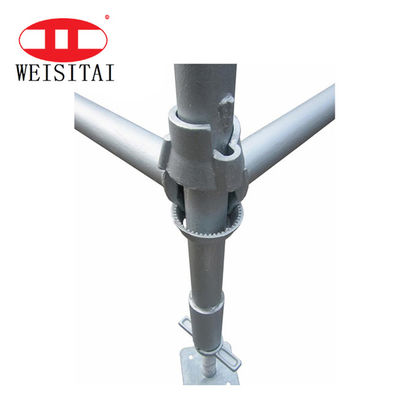 Hot Dipped Galvanized Iron Cuplock Scaffold Parts Large Bearing Capacity