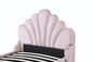 Zachte het Bed Houten Koningin Size Bed Frame 137*203mm van Woodday van de Fluweelstof Stevige